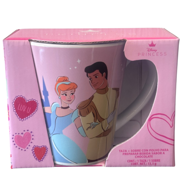 Taza clásica 250 cu (6) Taza Cenicienta y Príncipe Disney Princess cerámica 250ml