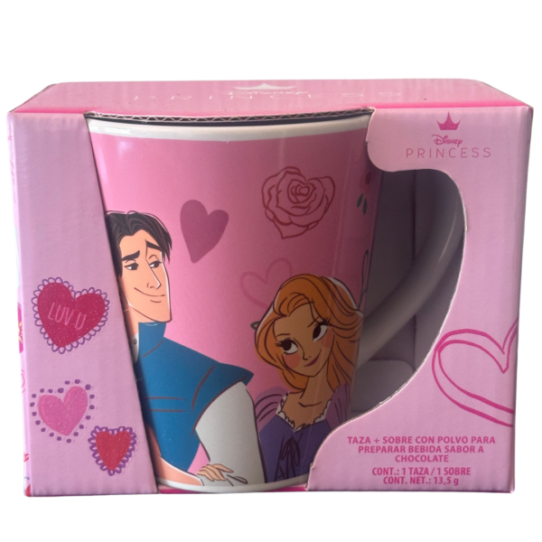Taza clásica 250 cu (7) Taza Rapunzel y Flynn Disney Princess cerámica 250ml