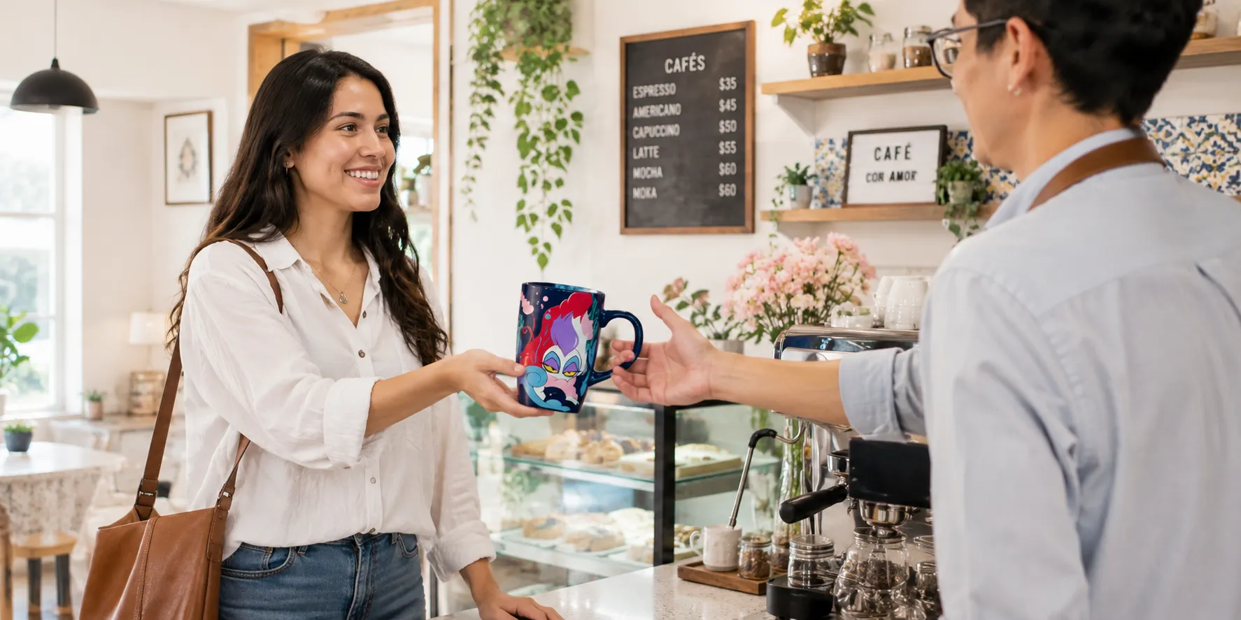 En la cafetería