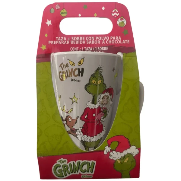 Taza Alta Grinch Blanca (530 ml)