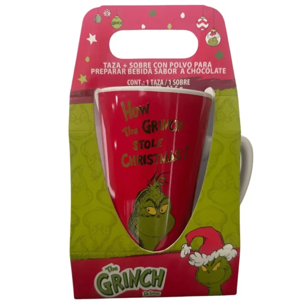 Taza Alta Grinch Roja (530 ml)