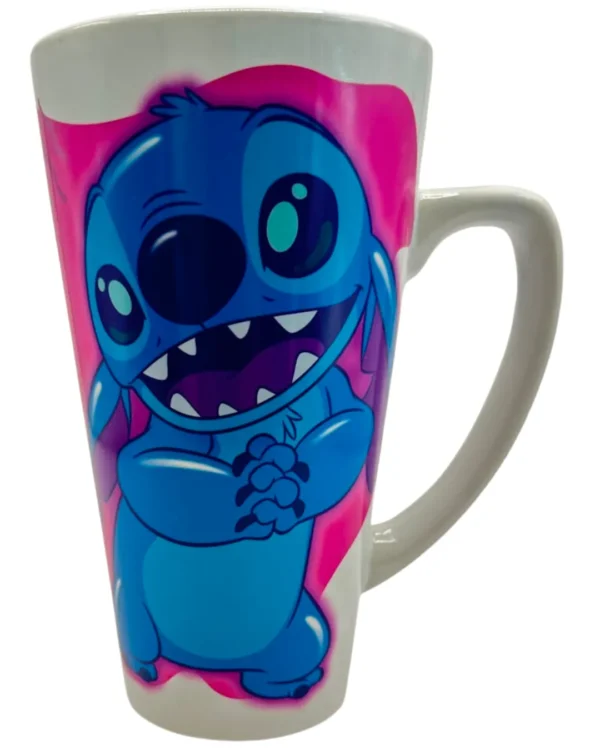 Disney Taza Mega Alta Stitch con Cocoa 530 ml